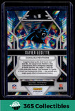 2024 Panini Prizm #16 Xavier Legette Prizmatic Green Prizm Carolina Panthers