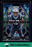 2024 Panini Prizm #16 Xavier Legette Prizmatic Green Prizm Carolina Panthers