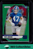 2024 Panini Prizm #390 Theo Johnson Green Prizm Rookie New York Giants