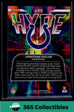 2021 Panini Prizm #H-12 Jonathan Taylor Hype Indianapolis Colts Football