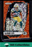 2024 Panini Prizm #374 MarShawn Lloyd Orange Disco Prizm Rookie Packers