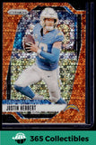 2024 Panini Prizm #157 Justin Herbert Orange Disco Prizm NFL Chargers
