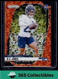 2024 Panini Prizm #322 D.J. James Orange Disco Prizm Rookie Seattle Seahawks
