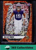 2024 Panini Prizm #324 Dallas Turner Orange Disco Prizm Rookie Minnesota Vikings