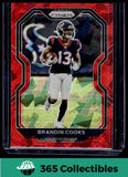 2020 Panini Prizm #76 Brandin Cooks Prizm Red Cracked Ice Houston Texans