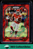 2020 Panini Prizm #121 Sammy Watkins Prizm Red Cracked Ice Kansas City Chiefs