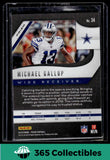 2019 Panini Prizm #34 Michael Gallup Lazer Prizm Dallas Cowboys Football
