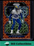 Panini 2021 Panini Prizm #71 Jalen Ramsey Orange Lazer Prizm Los Angeles Rams