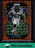 Panini 2021 Panini Prizm #90 C.J. Mosley Orange Lazer Prizm New York Jets