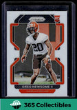 Panini 2021 Panini Prizm #376 Greg Newsome II Silver Prizm Rookie Browns