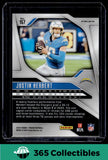 Prizm 2024 Panini Prizm #157 Justin Herbert Orange Disco Prizm Chargers