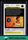 2020-21 Panini Flux #232 Jaden McDaniels Red Cracked Ice Minnesota Timberwolves
