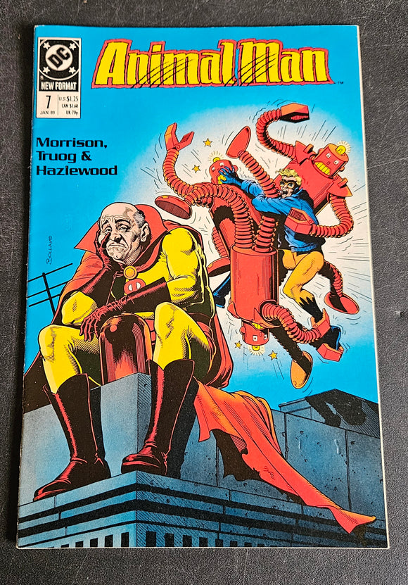 ANIMAL MAN #7 JAN 1989 - MORRISON, TRUOG & HAZLEWOOD - DC Comic Books