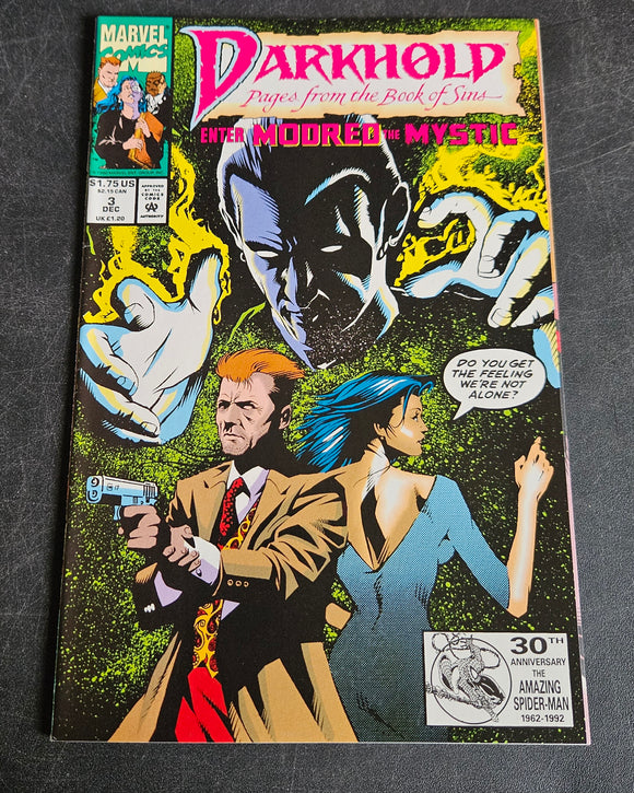 DARKHOLD #3 DEC - ENTER MOORED THE MYSTIC - Marvel Comics - Comic Book