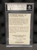 1994 MIAMI BUMBLE BEE PERFORATED DWAYNE THE ROCK JOHNSON ROOKIE CARD BGS 9