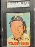 1967 TOPPS VENEZUELAN 192 MICKEY MANTLE SGC AUTHENTIC