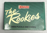 (1) 1989 Donruss 'The Rookies' Factory Sealed Set-56 Cards + 15‑Piece Puzzle-HOF/RCs