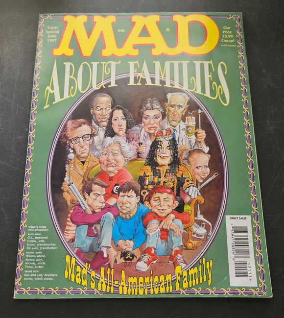 MAD Magazine - MAD About Families - Mad's All American Family - #121 - June 1997 - MAD Comics - Comic Book