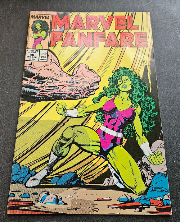 Marvel Fanfare - #48 - 1st Series - World's Hero...Father's Shame! - Mid December 1989 - Marvel - Comic Book