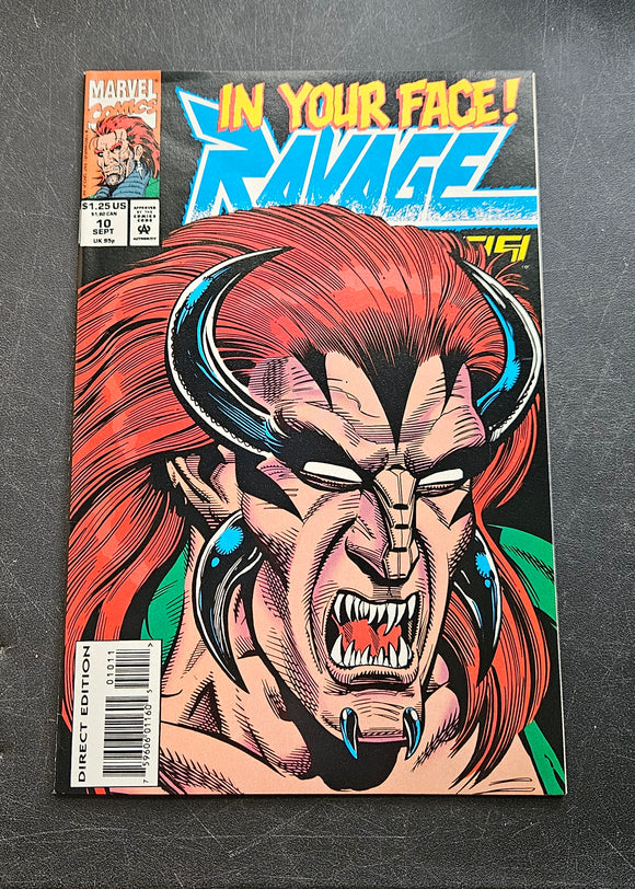 Ravage 2099 - #10 - In Your Face! -  September 1993 - Marvel - Comic Book