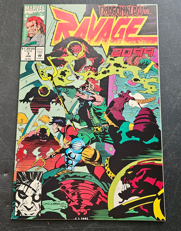 Ravage 2099 - #7 - The Vengeance of Dragonklaw! -  June 1993 - Marvel - Comic Book