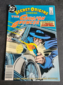 SECRET ORIGINS - THE CRIMSON AVENGER #5 AUG 86 - DETECTIVE COMICS DC  - COMIC BOOK