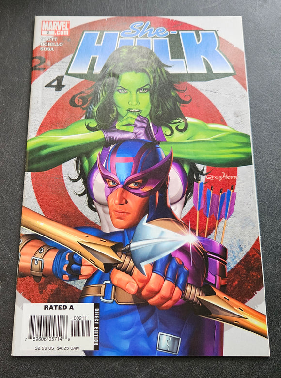 She-Hulk- Vol 2 #2 - Cause and Effect - January 2006 - Marvel - Comic Book