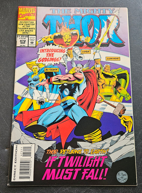 The Mighty Thor - Vol 1 #472 - If Twilight Falls - March 1994 - Marvel - Comic Book