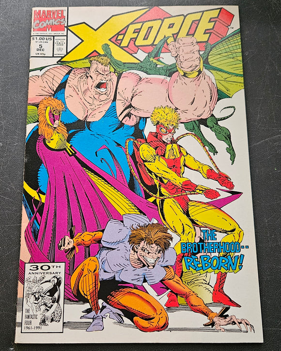 X-Force - The Brotherhood...Reborn!  - #5 - December 1991 - Marvel Comics - Comic Book