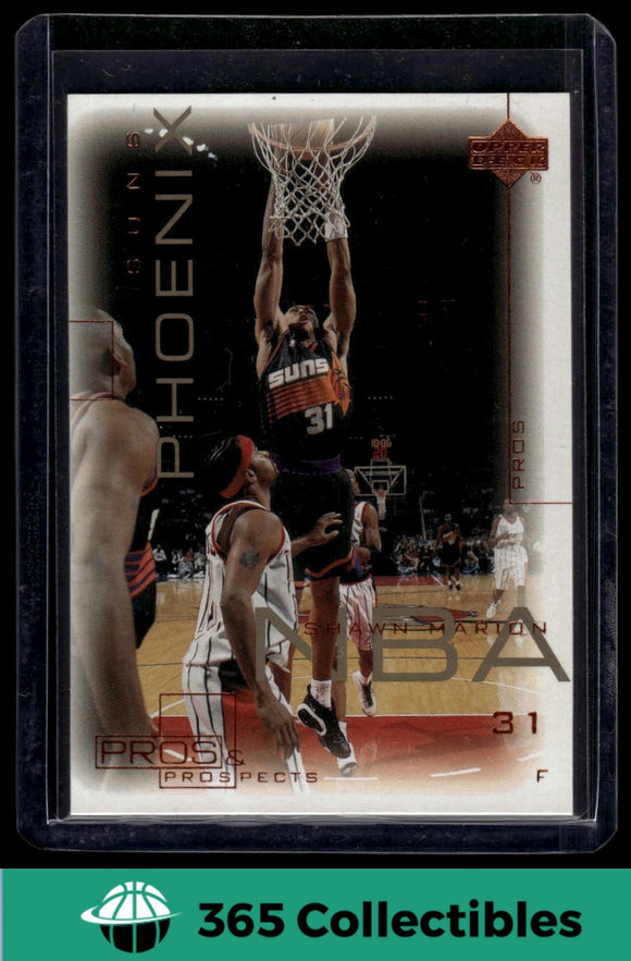 2000-01 Upper Deck Pros & Prospects Shawn Marion #65 Basketball Suns