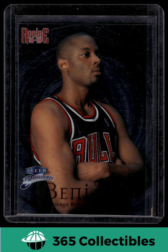 1998-99 Fleer Brilliants Corey Benjamin #123 Basketball Chicago Bulls