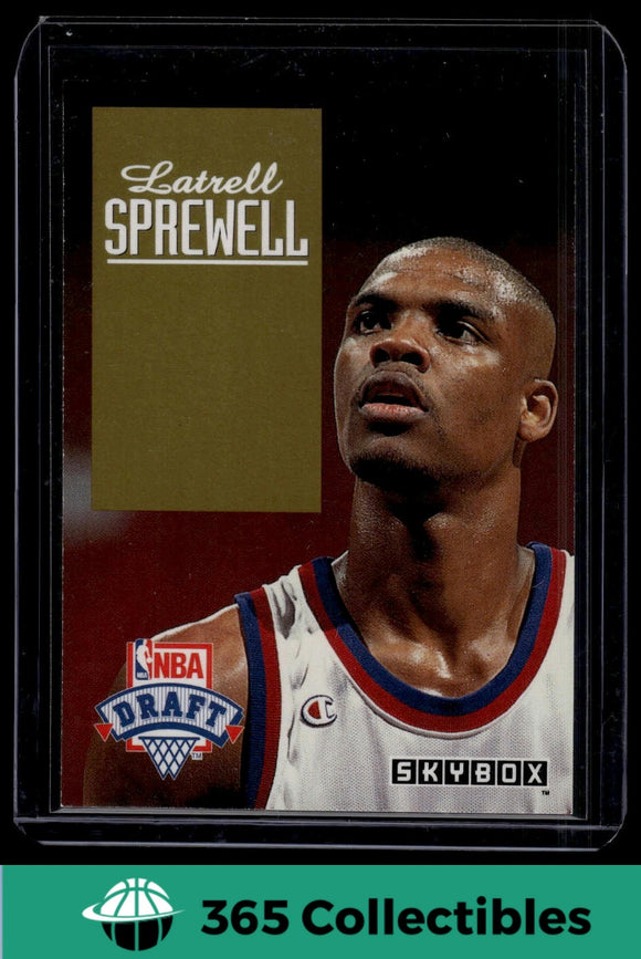 1992-93 SkyBox Latrell Sprewell Draft Picks #DP24 Basketball Warriors