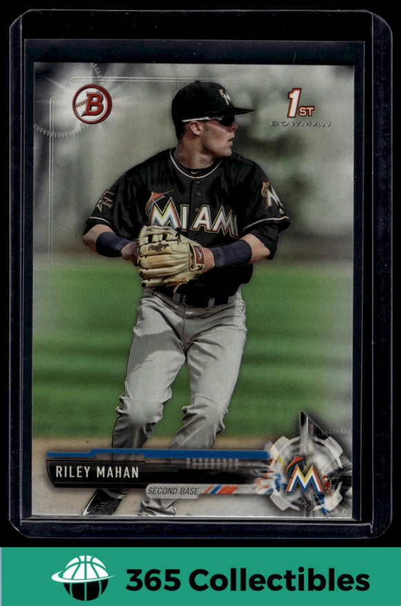 2017 Bowman Draft Riley Mahan #BD-132 Baseball Miami Marlins
