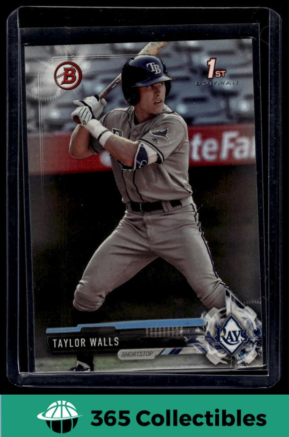 2017 Bowman Draft Taylor Walls #BD-87 Baseball Tampa Bay Rays
