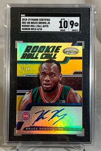 2018-19 Panini Bruce Brown Certified Auto 4/10 SGC 10/9 MINT #6084513 RC