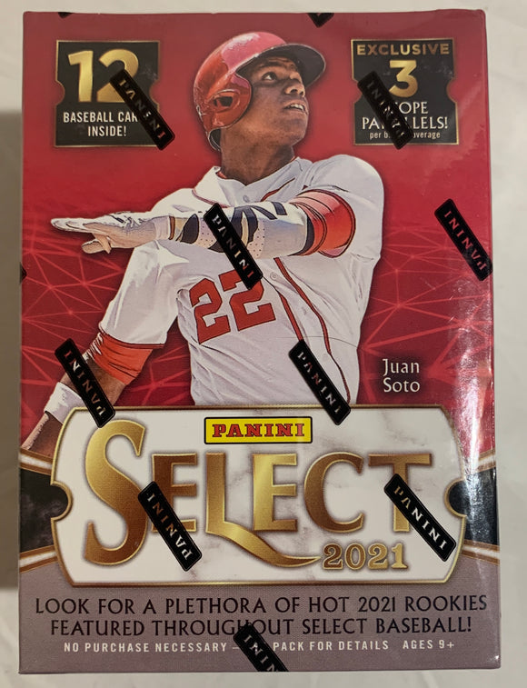 2021 Panini Select Baseball 3-Pack Blaster Box 12 Cards Total