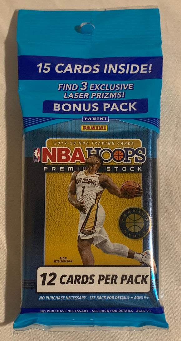 2019-2020 Panini Hoops Premium Stock NBA Basketball Multipack / Cello Pack