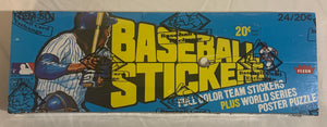 1979 Fleer MLB Baseball Teams Stickers Wax Box Wrapped By BBCE