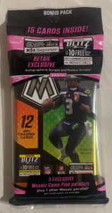2021 Panini Mosaic Football Cello Multi Pack (3 Pink Camo Parallels Per Pack)